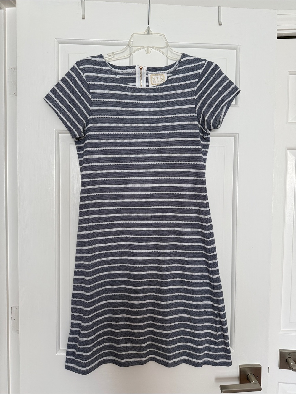 Sail to Sable Navy & White Striped Dress